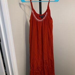 Beaded neck summer dress